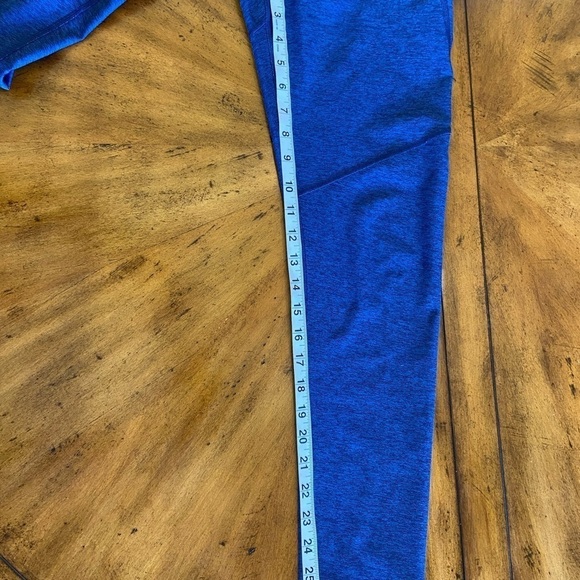 Outdoor Voices Warmup Legging Navy Blue Heathered Full Length Yoga L Large - Picture 10 of 11